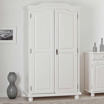 Kleiderschrank Bastian mit 2 Türen - weiß