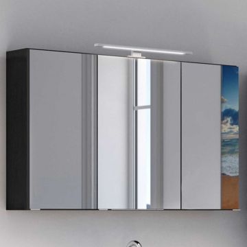 Spiegelschrank Lotuk 100cm 3 Türen - graphitgrau
