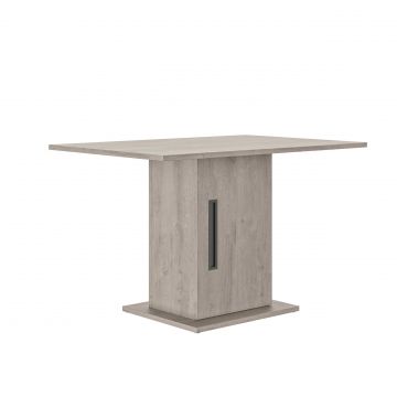 Tisch mit Ablagefach Bosy 80x120 - Eiche hellgrau