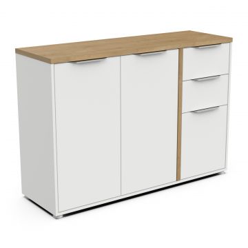 Sideboard Access | 121,5 x 39,6 x 85,6 cm | Weiß