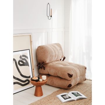 Atelier Del Sofa 1-Sitz-Sofa-Bett | Samt-Cord | 100% Polyester