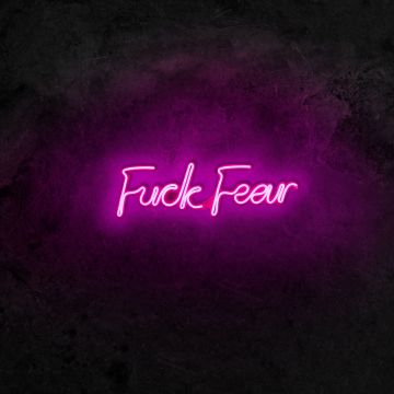 Neonlichter F*ck Fear - Wallity Serie - Rosa