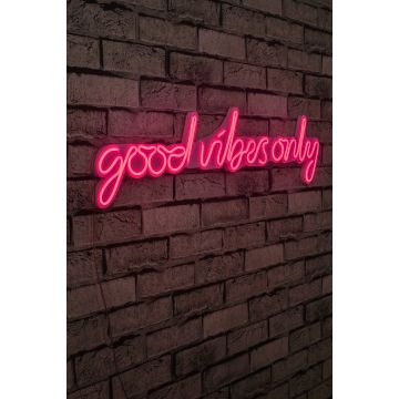 Neonlichter Good Vibes Only - Wallity Serie - Rosa