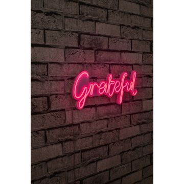 Neonlicht Grateful - Wallity Serie - Rosa