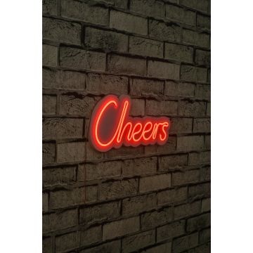 Neonlicht Cheers - Serie Wallity - Rot
