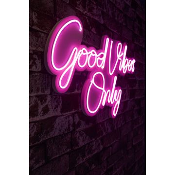 Neonlichter Good Vibes Only - Wallity Serie - Rosa