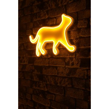 Neonlicht Katze - Wallity Serie - Orange