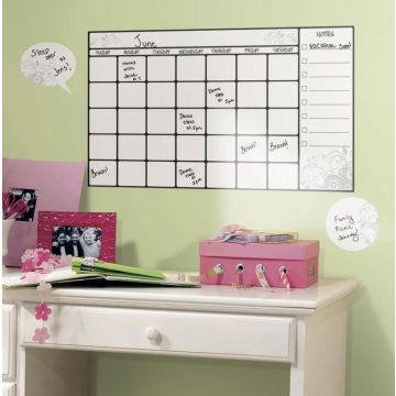 RoomMates Wandsticker - Abwischbarer Kalender Stundenplan