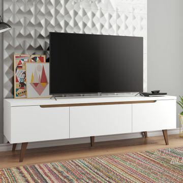 TV-Schrank Infas 180cm mit 2 Türen und 1 Schublade - weiß