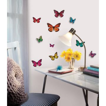 RoomMates Wandsticker - 3D Schmetterlinge