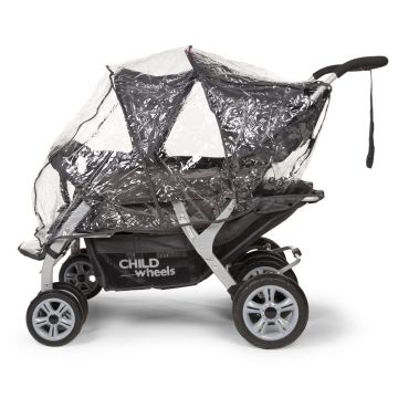 Regenschutz für Quadruple-Kinderwagen