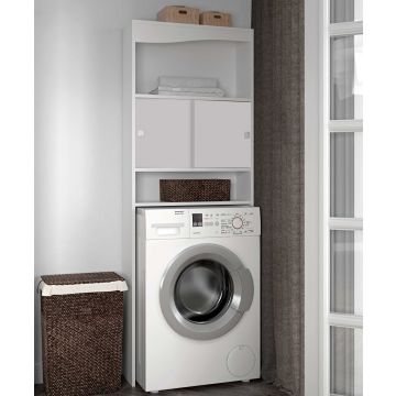 Schrank für Waschmaschine, Trockner oder WC Willa - weiß