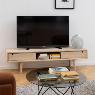 TV-Möbel Cedro 160cm, 2 Türen - Eiche weiß 