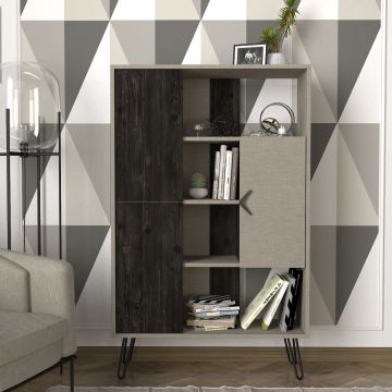 Tera Home Bücherregal - 100% Melaminbeschichtetes Marmor Design