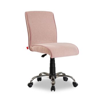 Bürostuhl aus Polyester | Höhenverstellbar | rosa