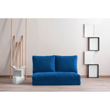 2-Sitz Sofa-Bett, bequemes und stilvolles Design, 100% Metallrahmen, 100% Polyester Stoff