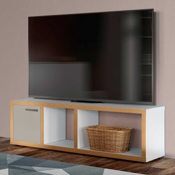 Fernsehmöbel Berkeley 150cm - weiß/Sperrholz