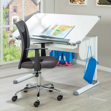 Schreibtisch Studare 110cm verstellbar - weiß