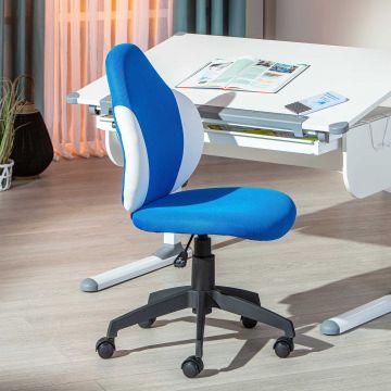 Schreibtischstuhl Jessie - blau/weiß