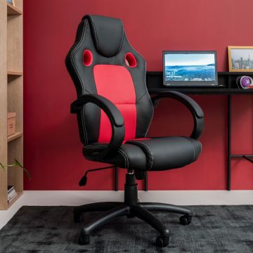 Zweite Chance Gaming-Stuhl Dizzy - schwarz/rot