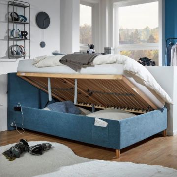 Kofferbett Cool | 90 x 200 cm | Design Blau