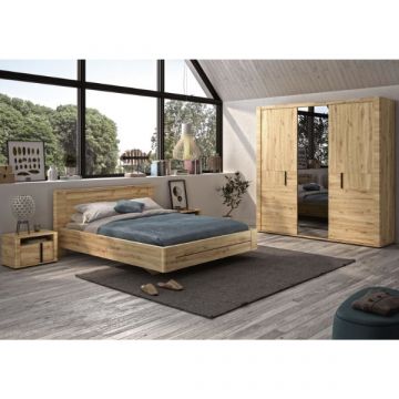 Schlafzimmerset Attitude | Doppelbett, Nachttisch, Kleiderschrank | Oak Design