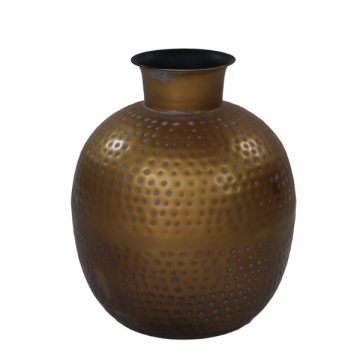 Vase Padua 30x35cm Metall - antik gold