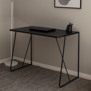 Schreibtisch Hélinde 100x55 cm-schwarze Esche