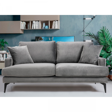 2-Sitzer Sofa | Stilvolles Design und Komfort | Grau