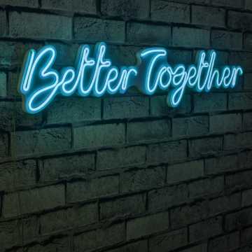 Neonlichter Better Together - Wallity Serie - Blau
