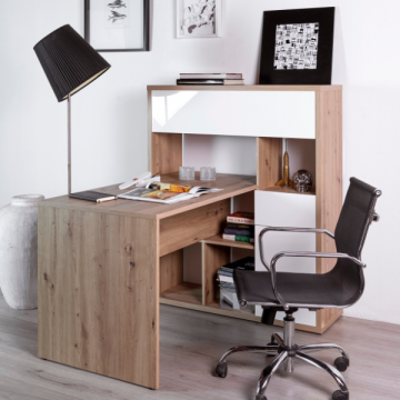 Desk Mundi | Schreibtisch und Stauraum | Braun