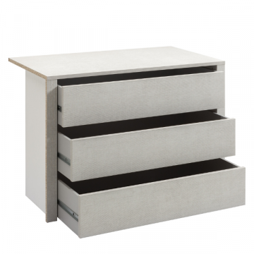Schubladenschrank für Kleiderschränke Systema | 72,3 x 50,9 x 69,3 cm | Grau