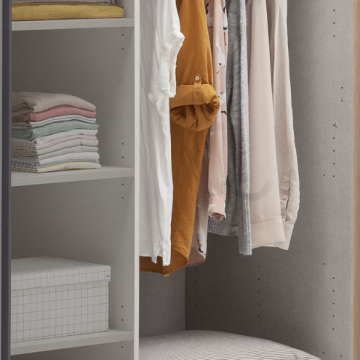 Trennwand für Kleiderschränke Systema | 131,8 x 122,8 x 55,3 cm