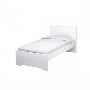 Tempo Junior Kinderbett - 90x200x100 cm - Weiß/MDF