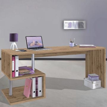 Schreibtisch Estiver | 180 x 60 x 77,5 cm | Wotan Oak Design