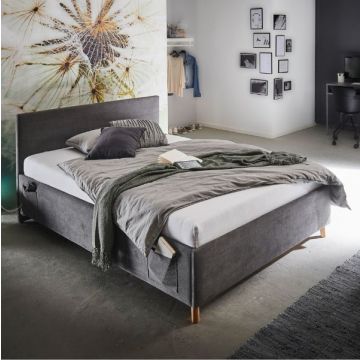 Doppelbett Cool | 140 x 200 cm | Anthrazit Design