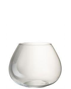 Vase fie glas transparent large