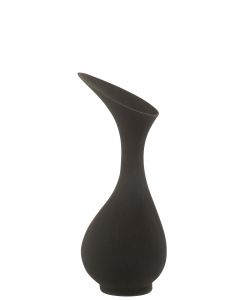 Vase olivia rau aluminium schwarz medium