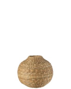 Vase kurz dekorativ seegras/bambus naturell