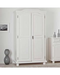 Kleiderschrank Bastian mit 2 Türen - weiß