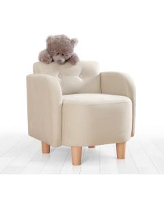 Fluffe Kid's Wing Chair | 100% Baumwolle | DNS Schwamm | Creme