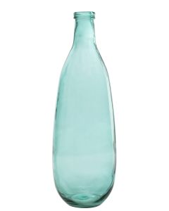 Vase flasche glas aqua large