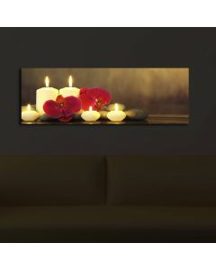 Leuchtendes Led-Leinwandgemälde | 30x90 cm | Multicolor