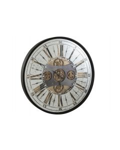Uhr römische zahlen spiegel antik schwarz