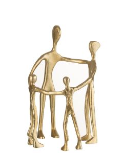 Figur familie kreis aluminium gold
