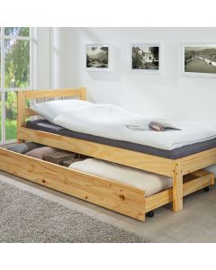 Bettkasten 200cm für Betten Interlink - Massivholz