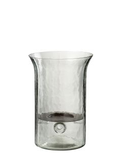 Kerzenhalter vernebelt glas transparent small