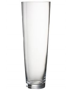 Vase rund glass transparent