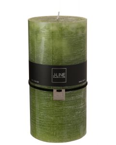 Stumpenkerze 10x20 cm - grasgrün