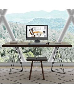 Tisch / Schreibtisch Multis - Nussbaum/schwarz